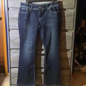 Apt 9 embellished bootcut dark wash jeans